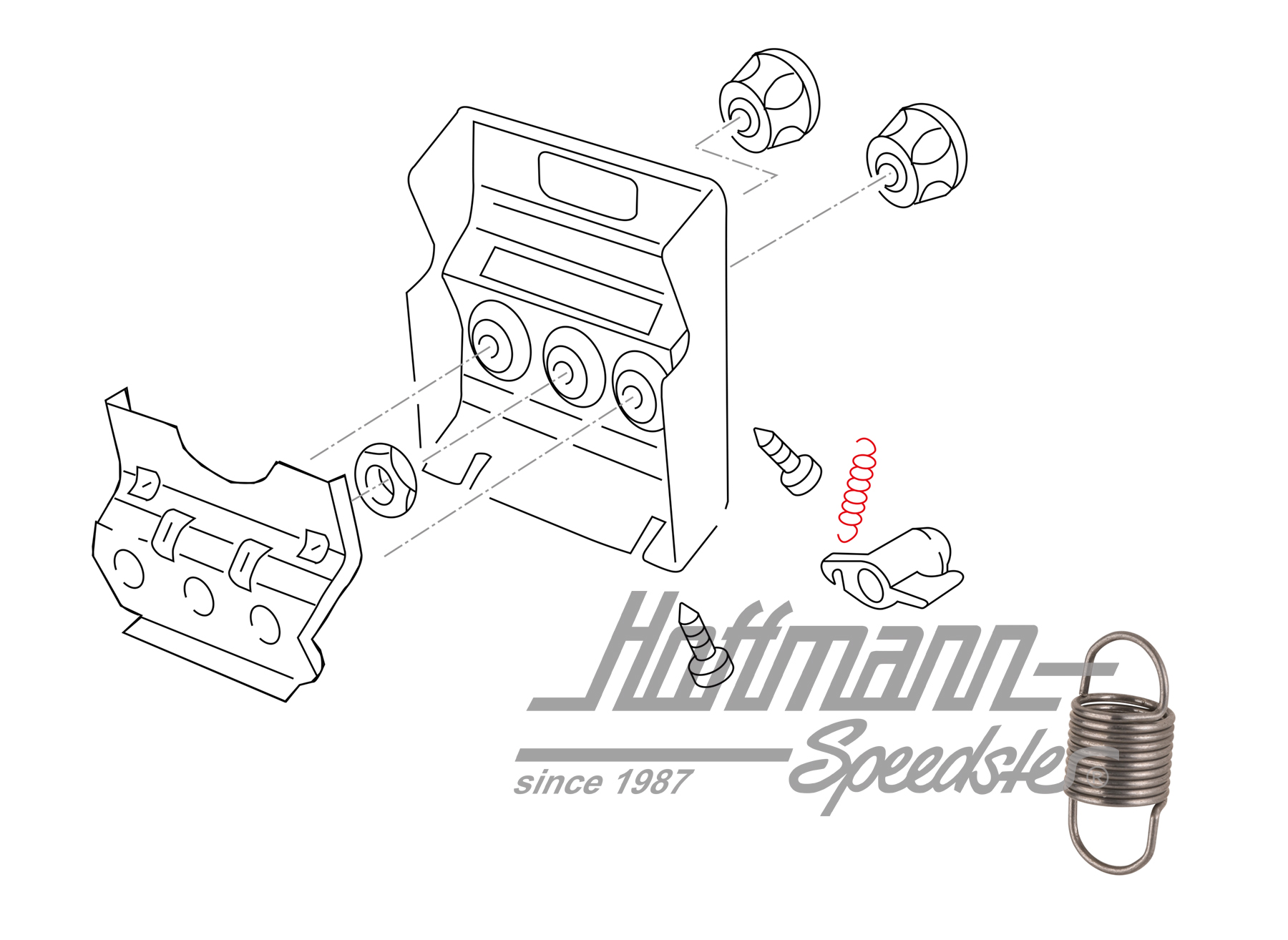 Feder, Sperrkappe, Diffsperre, Bus T3 Feder, Sperrkappe, Diffsperre, Bus T3