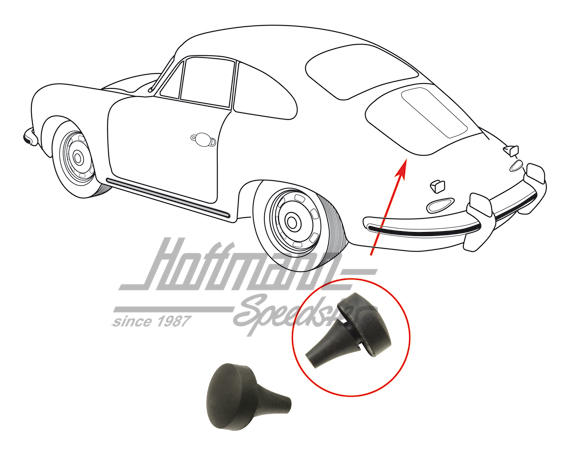 Anschlaggummi, Motorklappe, 356 A/B/C