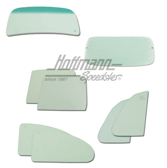 Komplettverglasung, Lim., 8.64-, grün/Grünkeil Komplettverglasung, Lim., 8.64-, grün/Grünkeil