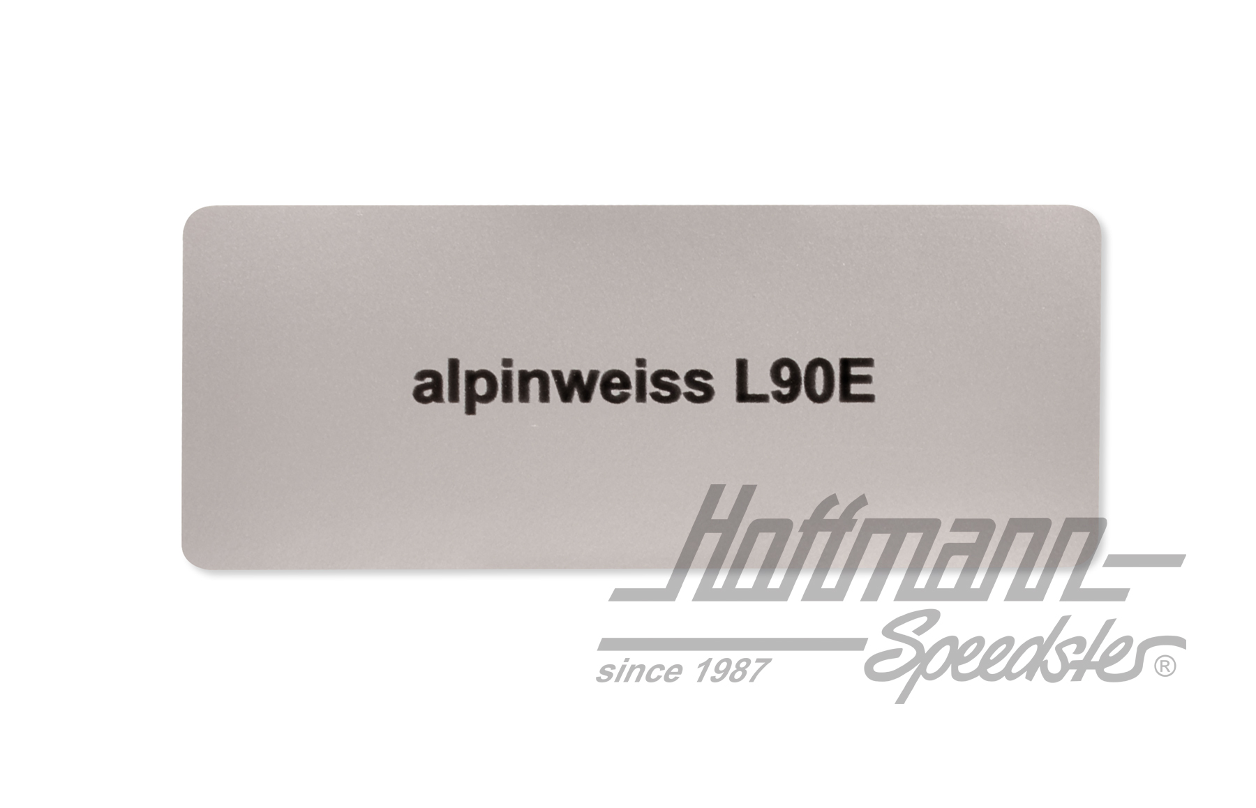 Aufkleber, Farbnummer L90E, alpinweiss Aufkleber, Farbnummer L90E, alpinweiss