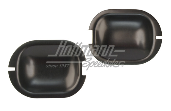 Türgriffschalen, Alu schwarz, Golf / Jetta / Audi, 2-türig