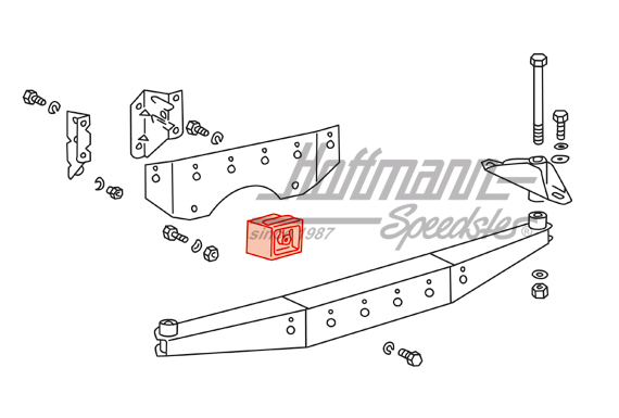 Gummilager, Motor/Getriebe, Porsche 912