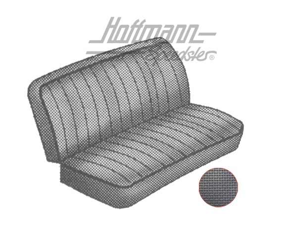 Sitzbezüge, Mittelbank 3/4, 67-73, schwarz Sitzbezüge, Mittelbank 3/4, 67-73, schwarz