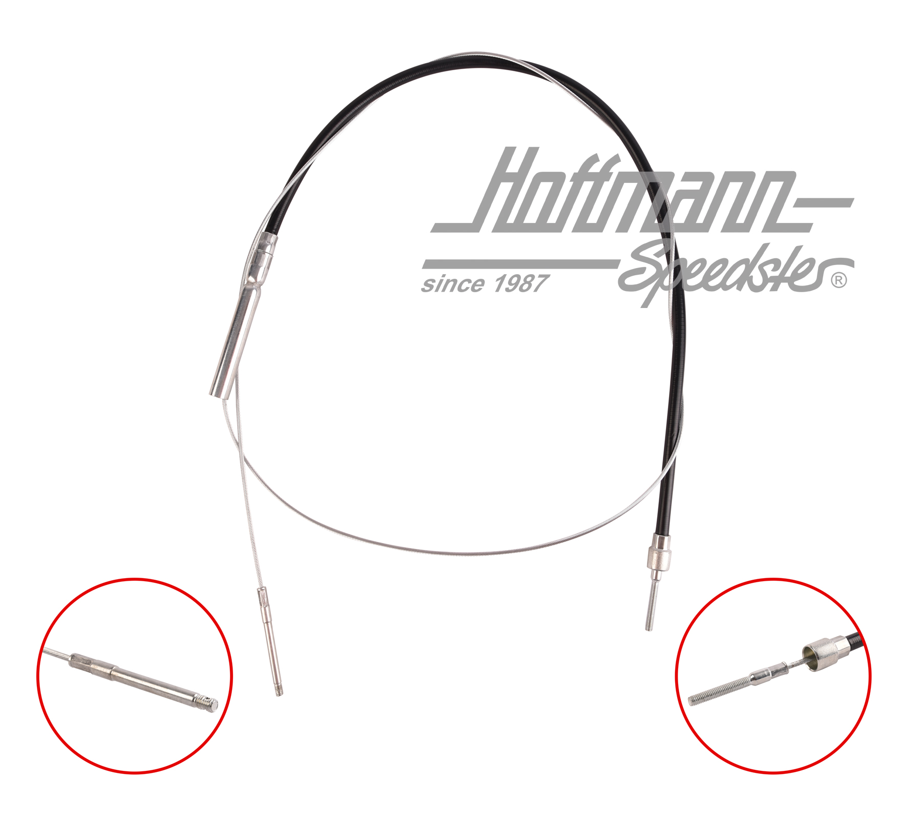 Handbremsseil, hinten, Porsche 356 C