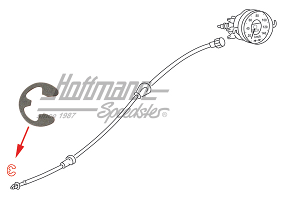 Sicherungsring, Tachowelle Sicherungsring, Tachowelle