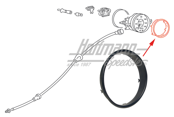 Tachozierring, Serie, schwarz