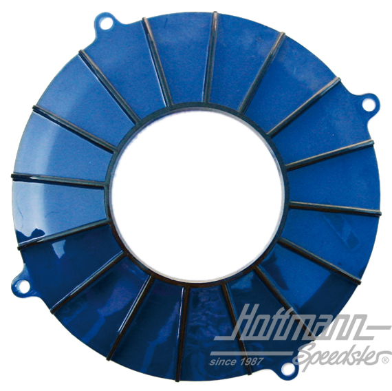 Rückplatte, Lima., Turbo-Style, blau