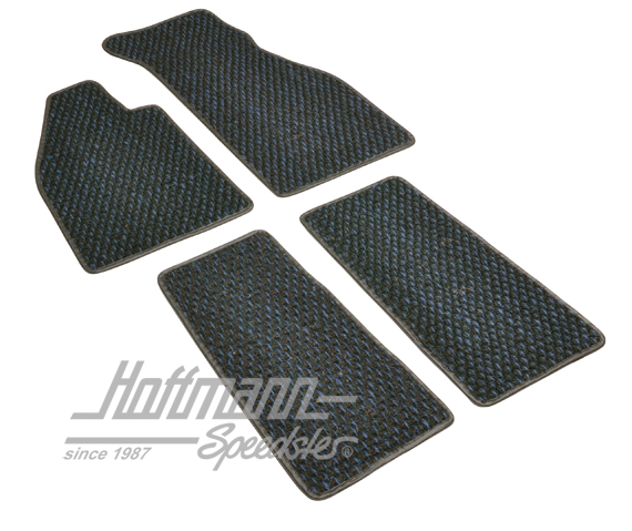 Fußmatten, Kokos, 59-72, blau/schwarz Fußmatten, Kokos, 59-72, blau/schwarz