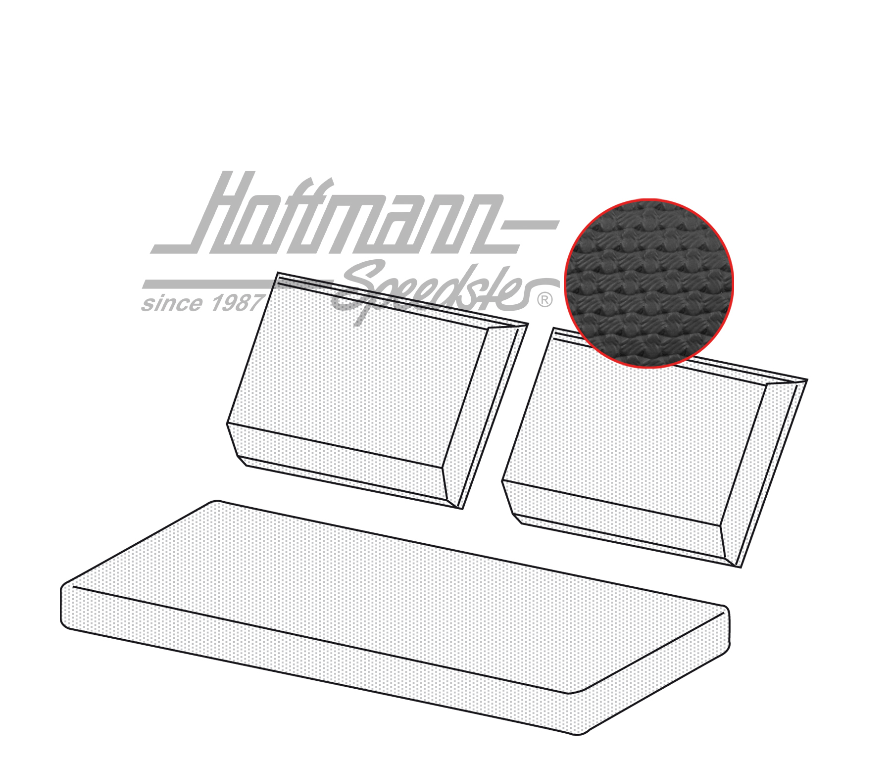 Sitzbezüge, Rückbank, Kübel, schwarz(K) Sitzbezüge, Rückbank, Kübel, schwarz(K)