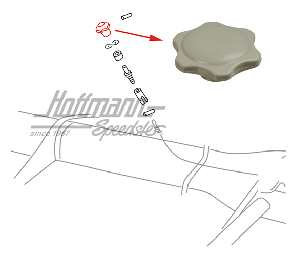 Heizungsdrehknopf, grau Heizungsdrehknopf, grau