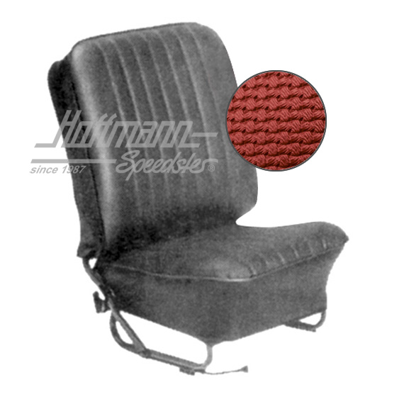 Sitzbezüge, Limousine, 57-64, Korbmuster, rot