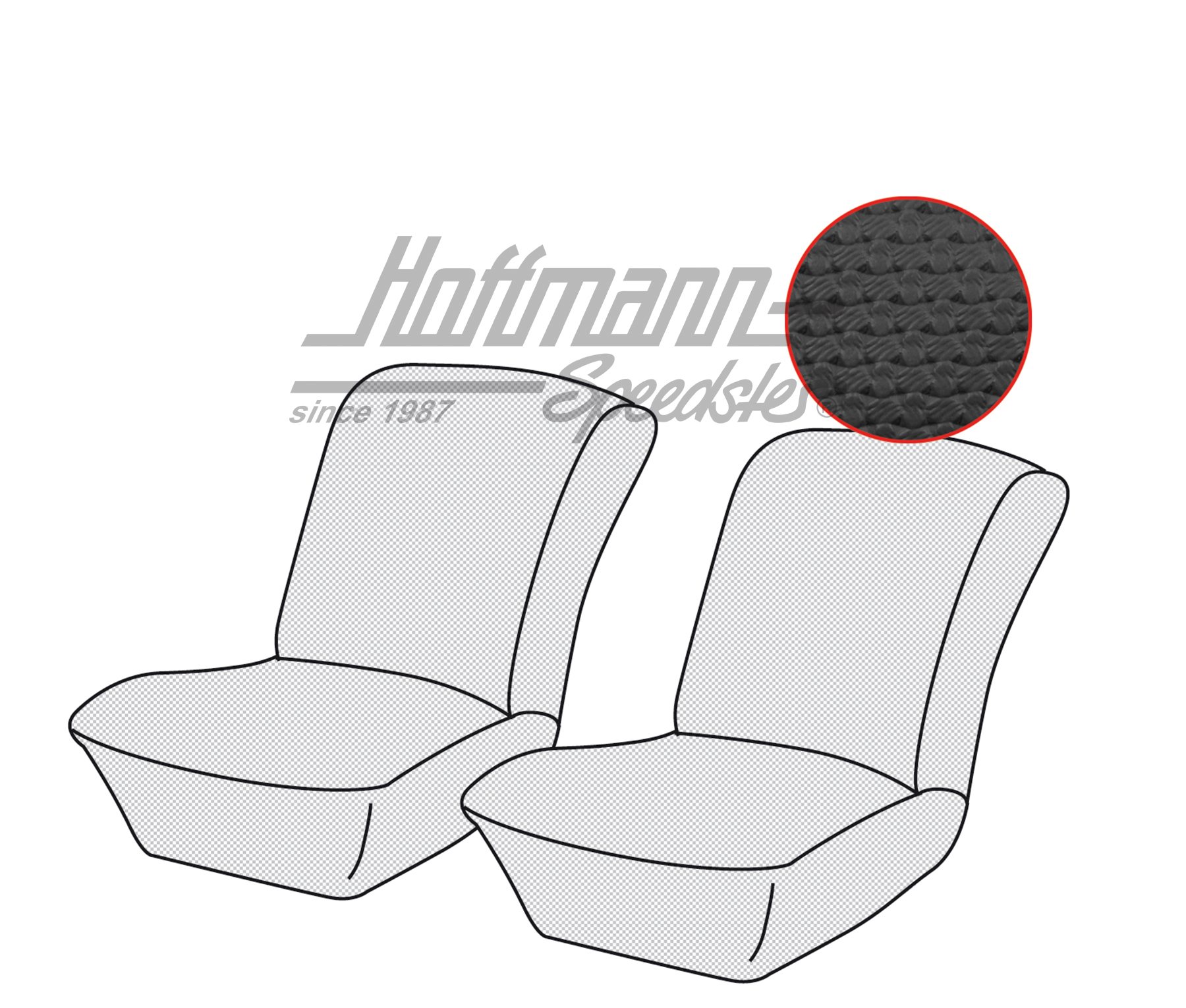 Sitzbezüge, vorne, Kübel, schwarz(Korb.) Sitzbezüge, vorne, Kübel, schwarz(Korb.)