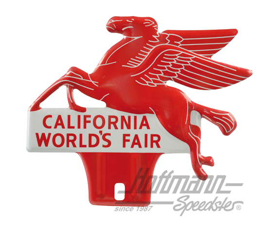 Plakette PEGASUS CALIFORNIA WORLD´S FAIR