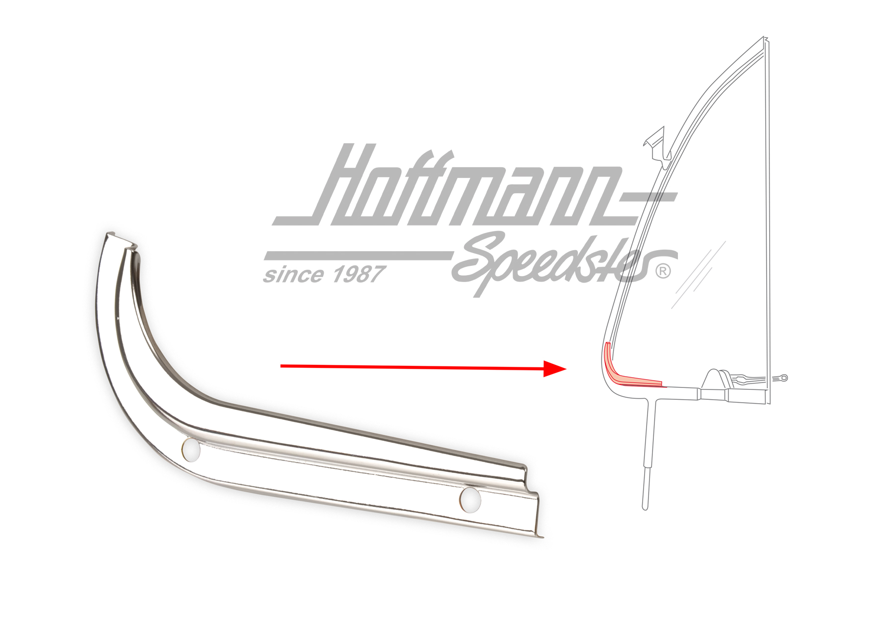 Blende, Drehfenster, 10.52-7.64, links Blende, Drehfenster, 10.52-7.64, links