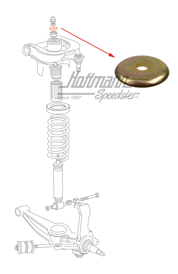 Scheibe, Stoßdämpfer Gummilager Scheibe, Stoßdämpfer Gummilager