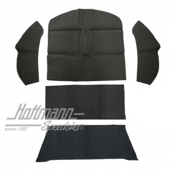 Teppichsatz, Stauraum, Limousine, Velour, schwarz, 8.72-
