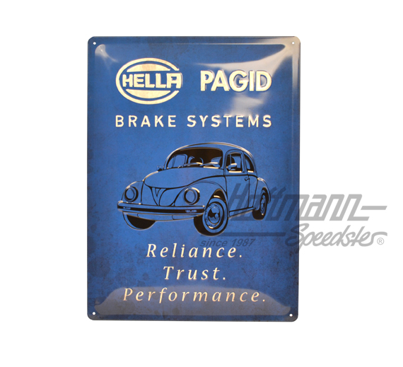 Blechschild, Hella Pagid Blechschild, Hella Pagid