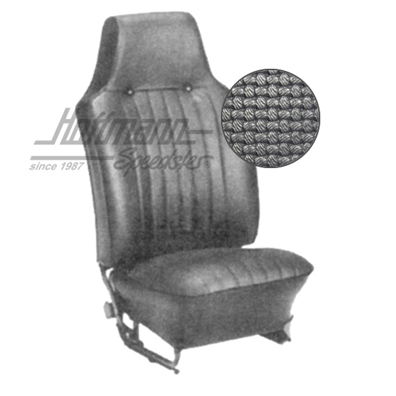Sitzbezüge, Limousine, 67-69, Korbmuster, schwarz