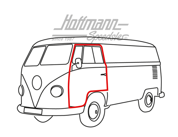 Türdichtung, Bus T1, -7.67, links/rechts