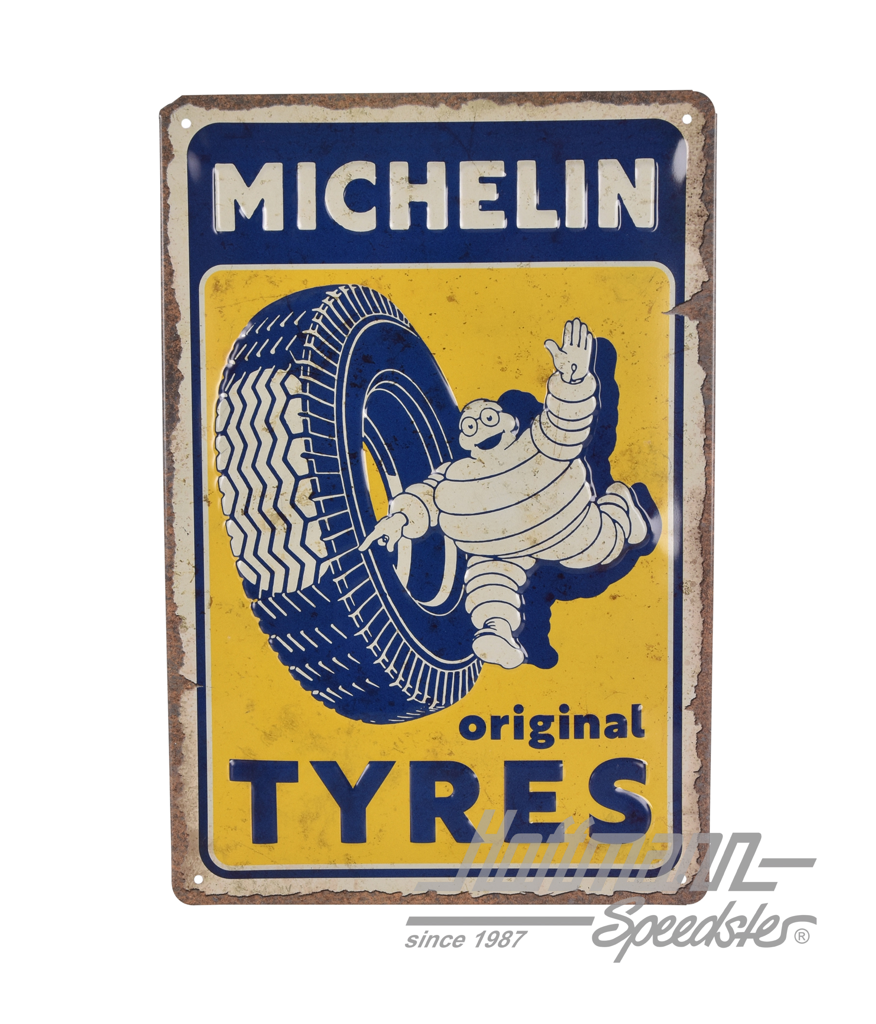 Blechschild, Michelin, Original Tyres