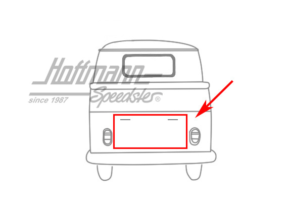 Motorklappendichtung, Bus T1, 3.55-7.67 Motorklappendichtung, Bus T1, 3.55-7.67