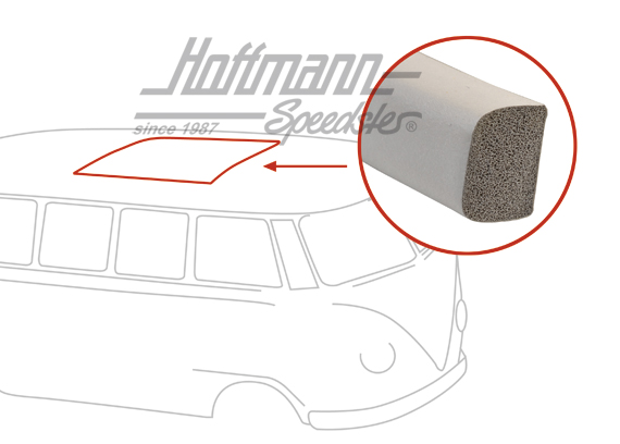 Dichtung, Dachöffng., WESTFALIA, -7.67