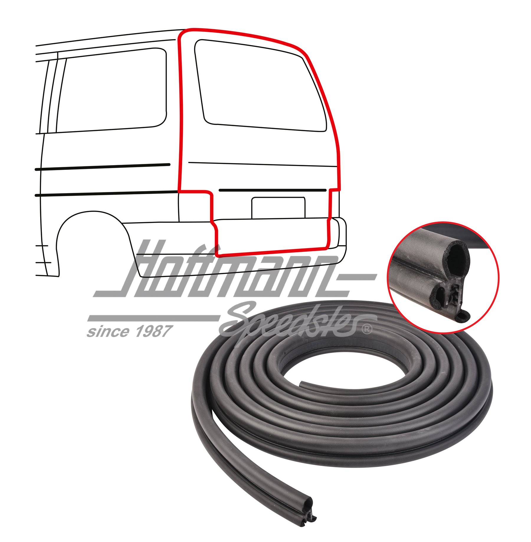 Dichtung, Heckklappe/Klapptür.,BusT4,ECO