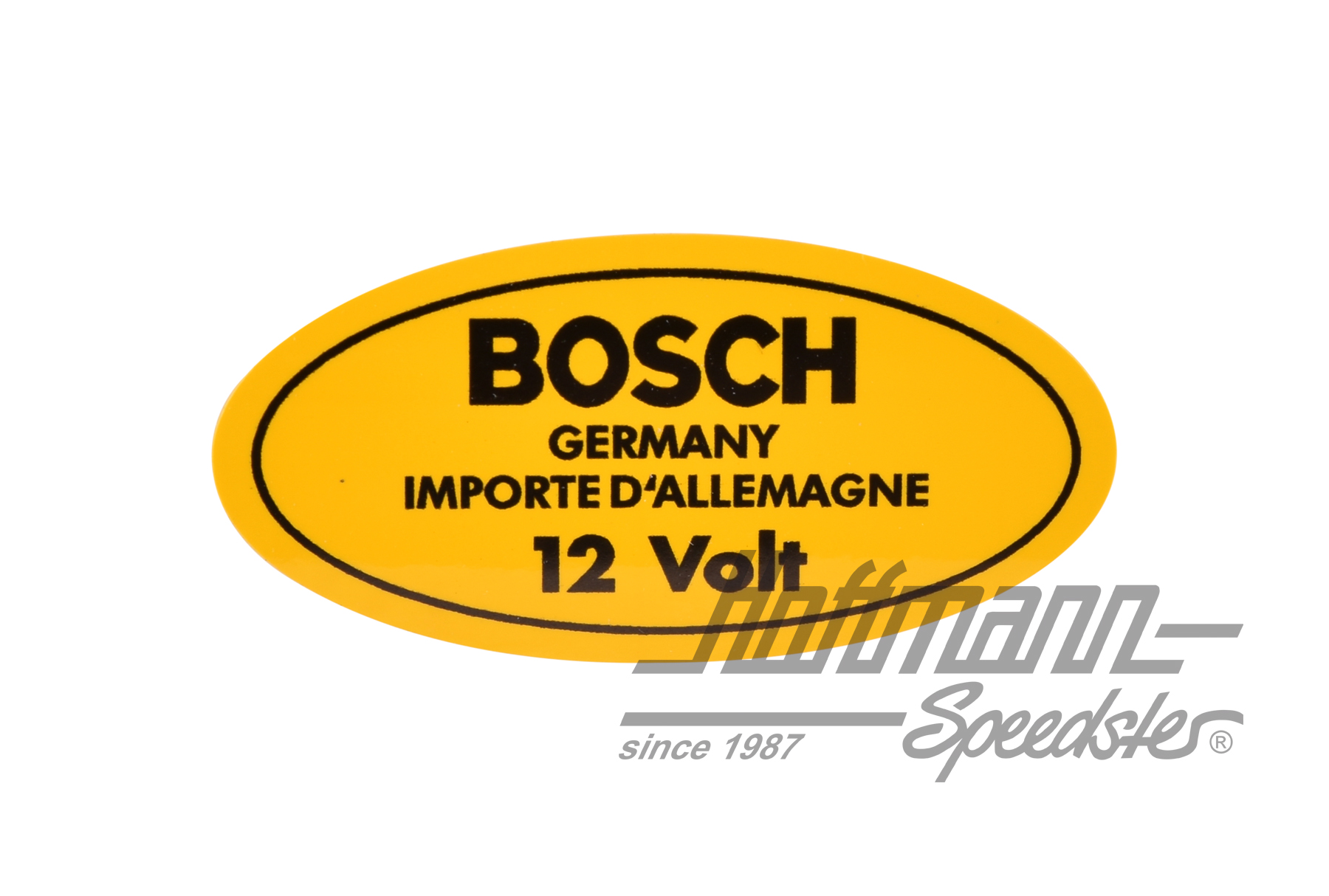 Aufkleber "12 Volt",Zündspule,8.67-,gelb