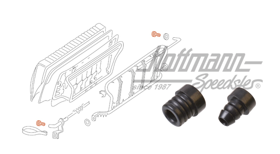 Stopfen, Rückbankanschlag, 8.67-, Paar Stopfen, Rückbankanschlag, 8.67-, Paar