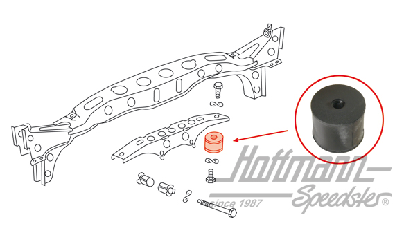 Getriebelager, oben, Bus T2, 8.71-7.79 Getriebelager, oben, Bus T2, 8.71-7.79