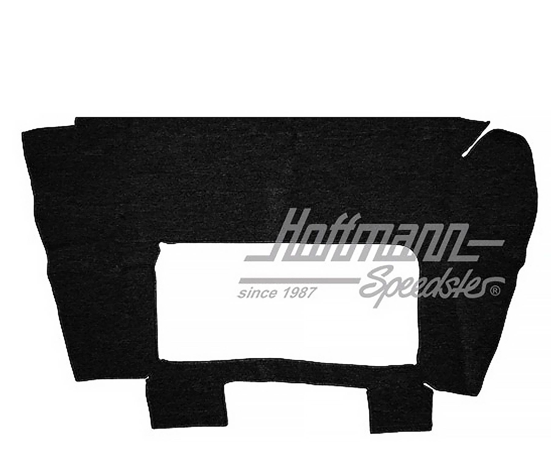 Teppich, Kofferraum, Karmann, schwarz, 55-59, Velour Teppich, Kofferraum, Karmann, schwarz, 55-59, Velour