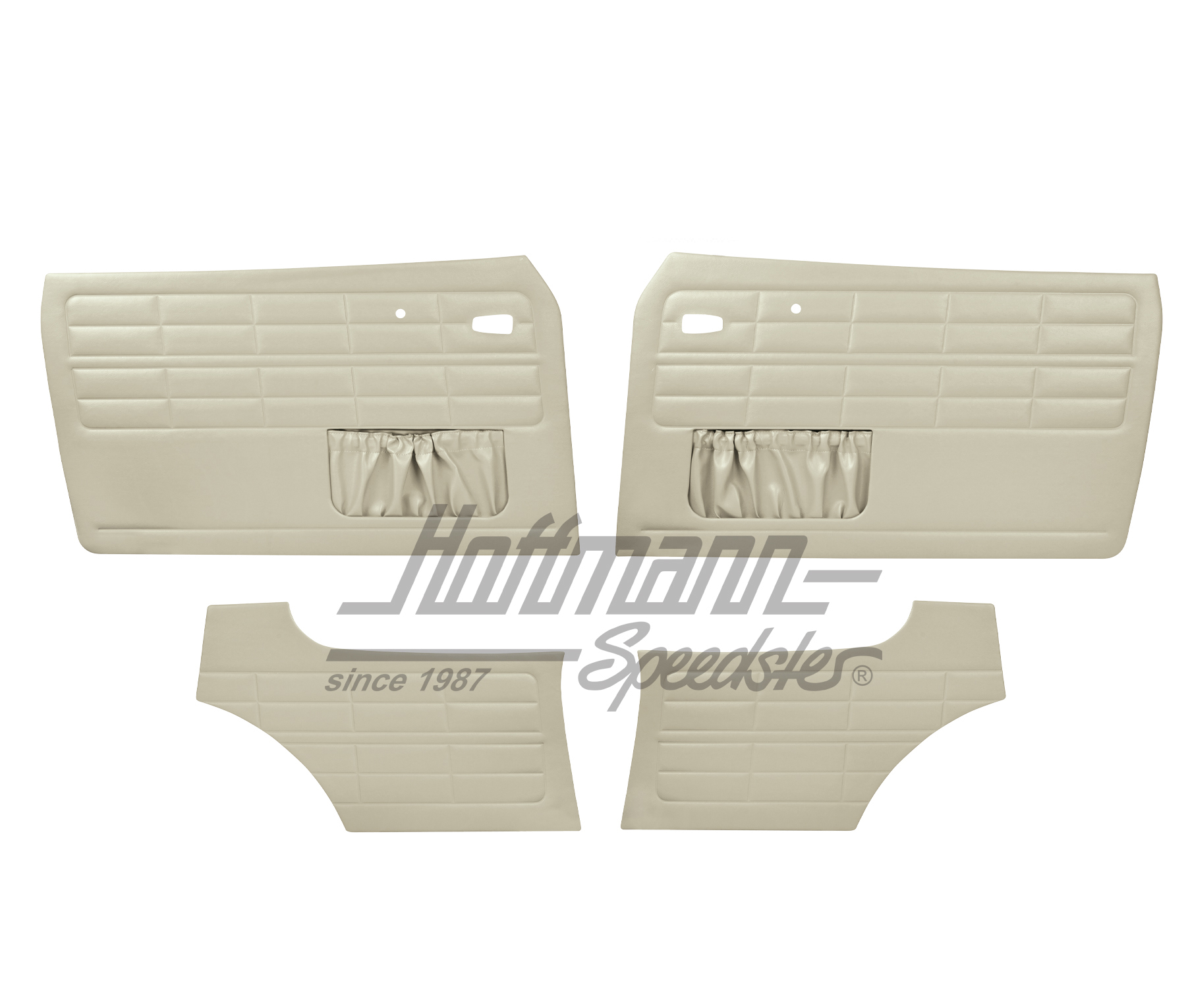 Tür- und Seitenverkleidung, Karmann Ghia Coupé,8.63-,altweiß Tür- und Seitenverkleidung, Karmann Ghia Coupé,8.63-,altweiß