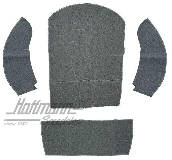 Teppichsatz, Stauraum, Cabrio, grau, 8.72- .79