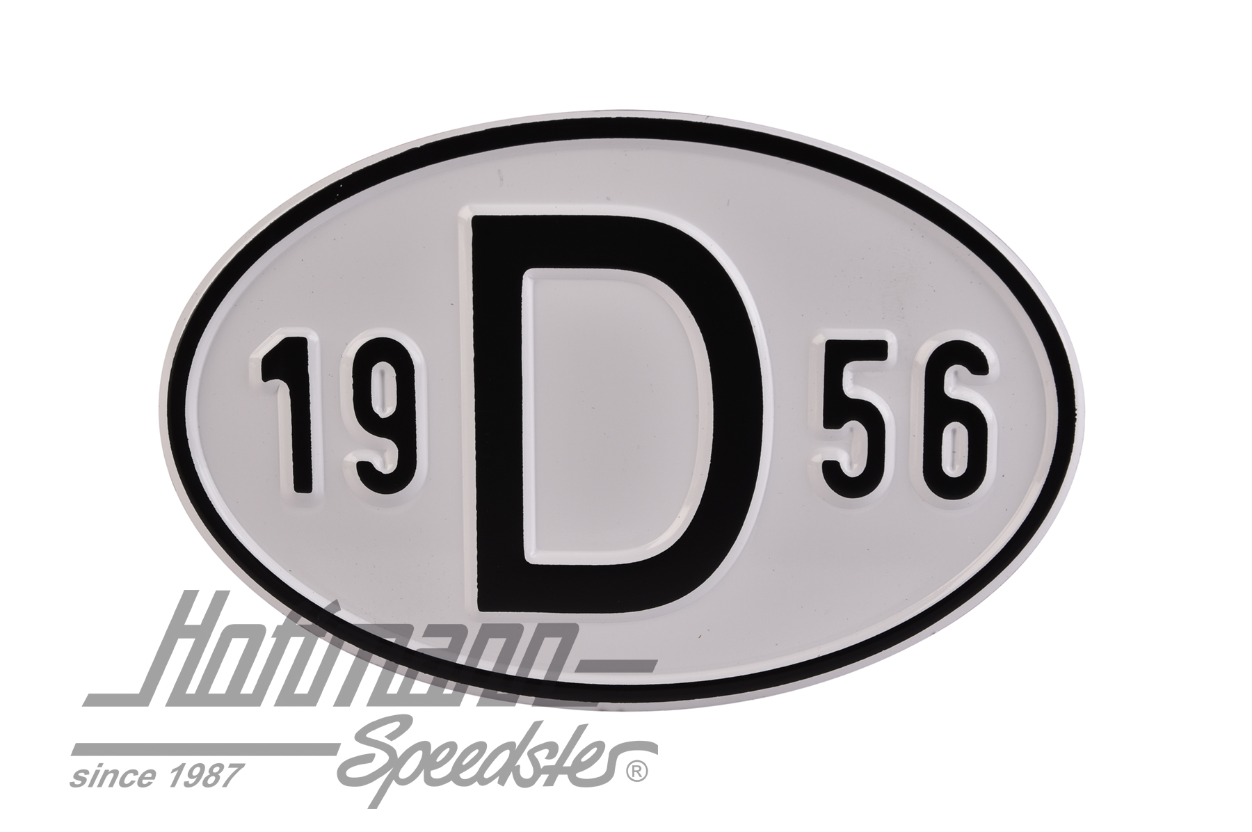 Nationalitätsschild "D", "1956", Alu