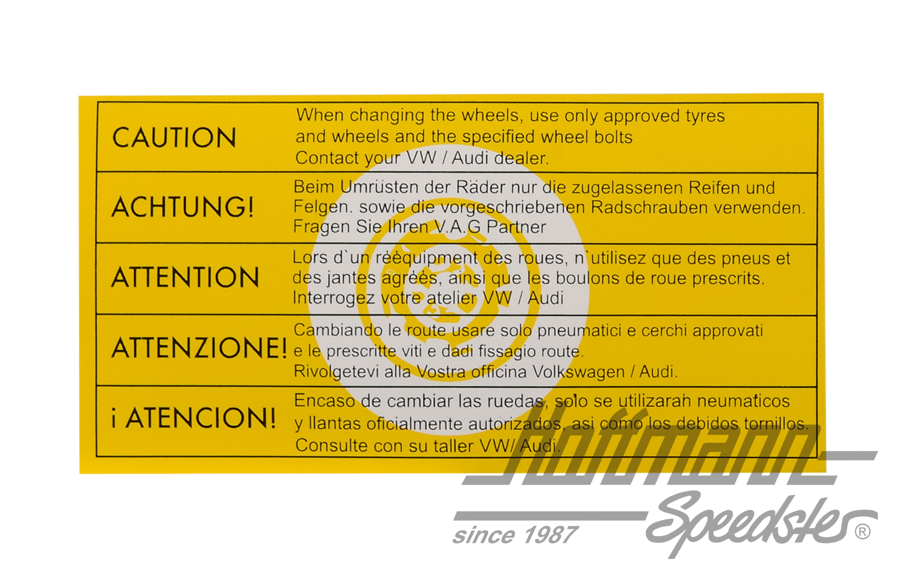 Aufkleber "Achtung Reifenwechsel",klein Aufkleber "Achtung Reifenwechsel",klein