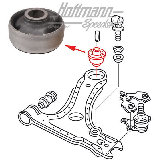 Gummilager, Querlenker, Golf 2,neue Form