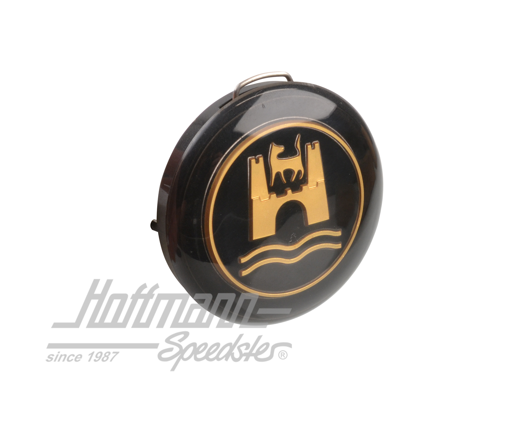 Hupenknopf, schwarz/gold, 8.59-
