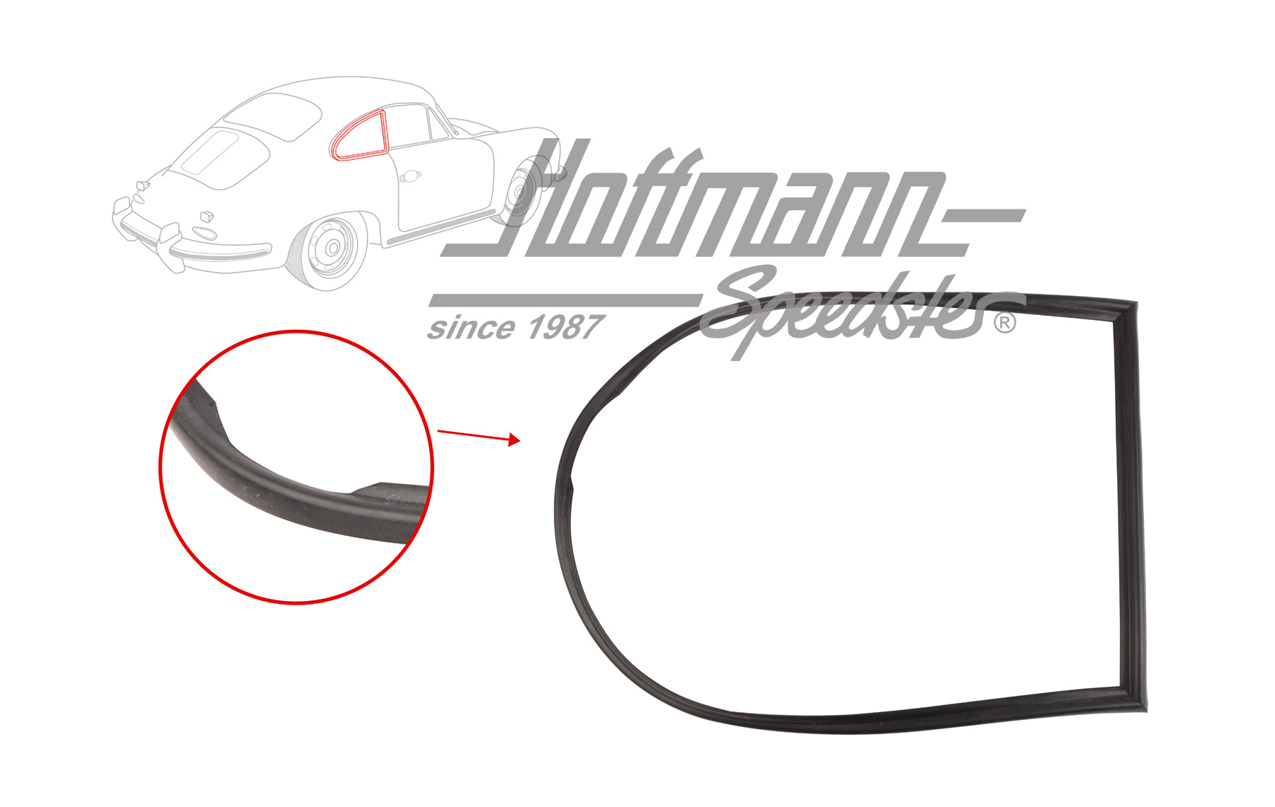 Dichtung, Ausstellfensterrahmen, Coupé,R