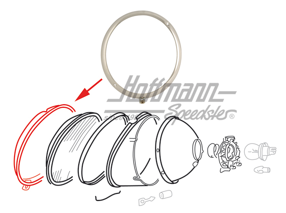 Scheinwerferring, -7.67 (Hella) Scheinwerferring, -7.67 (Hella)
