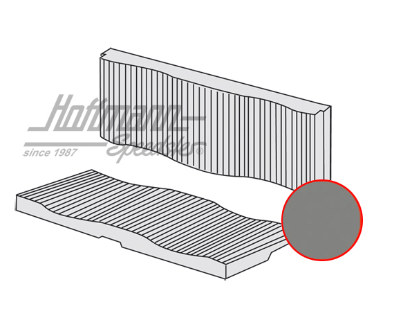 Sitzbankbezug, Karmann Coupé,55-71, grau Sitzbankbezug, Karmann Coupé,55-71, grau