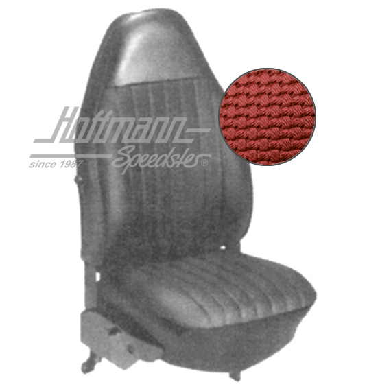 Sitzbezüge, Cabrio, 72-73, Korbmuster, rot