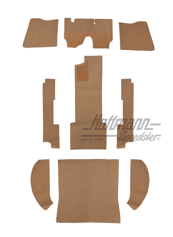Teppichsatz, Lim., 53-57,Haargarn, beige