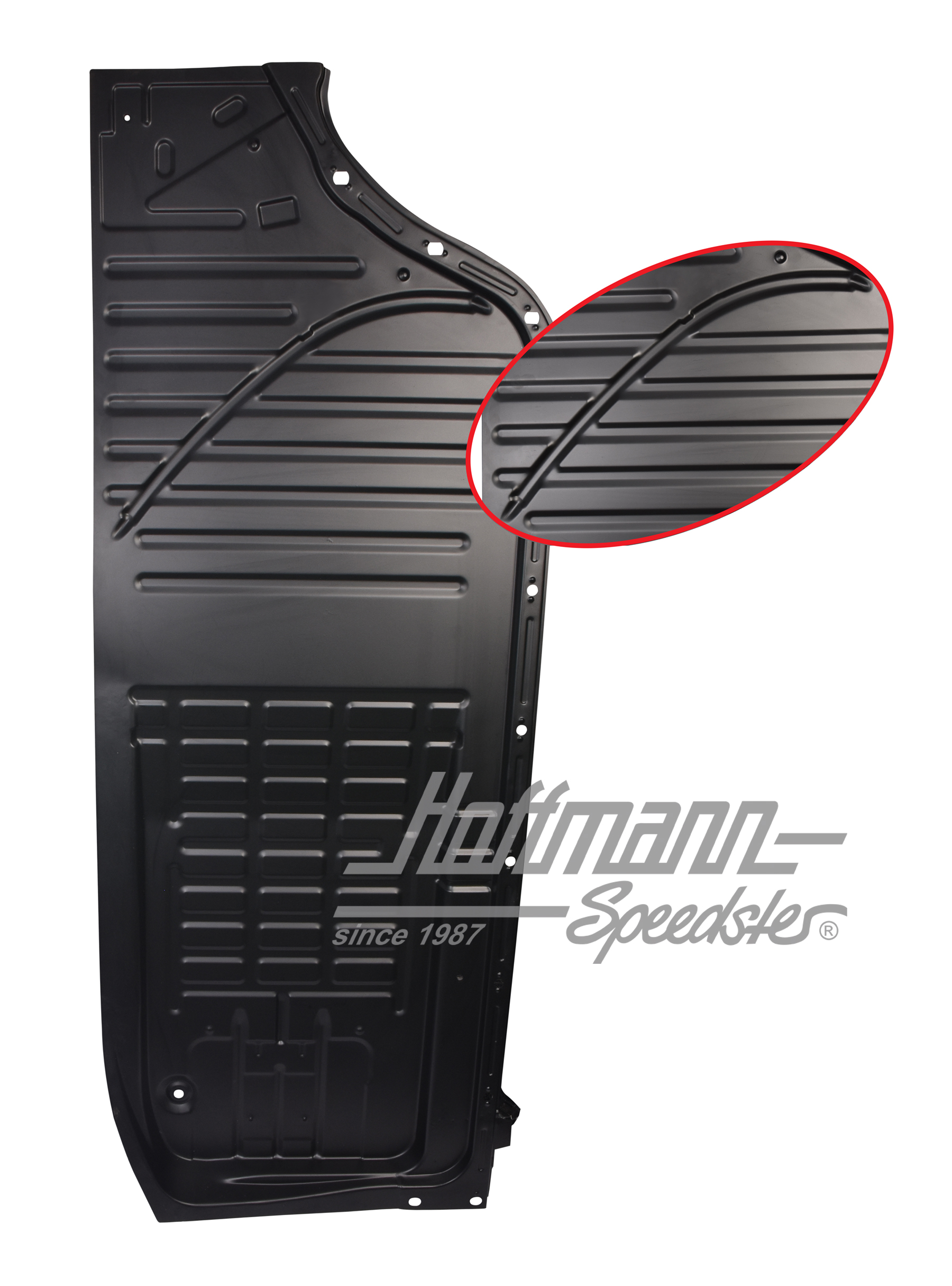 Bodenplattenhälfte, KG/Kübel, re.,Top Qu