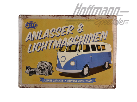 Blechschild, Hella Bus Blechschild, Hella Bus