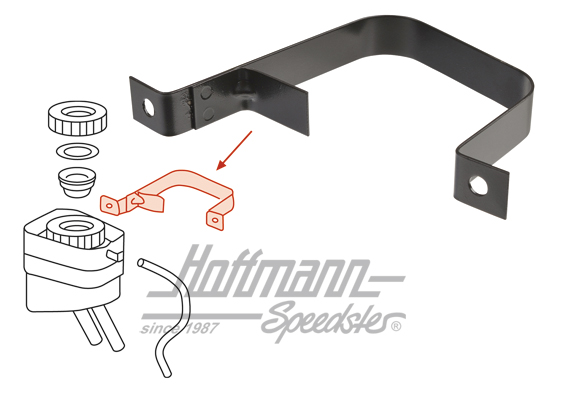 Halteband, Bremsflüssigkeitsbehälter Halteband, Bremsflüssigkeitsbehälter