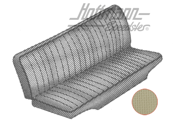 Sitzbezüge, Rückbank, 67-73, beige Sitzbezüge, Rückbank, 67-73, beige