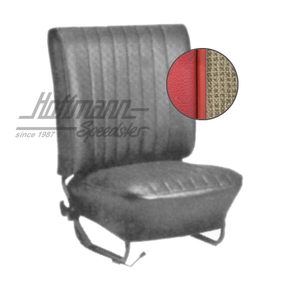 Sitzbezüge, Cabrio, 64-67, Meshmuster, weiß/rot Sitzbezüge, Cabrio, 64-67, Meshmuster, weiß/rot