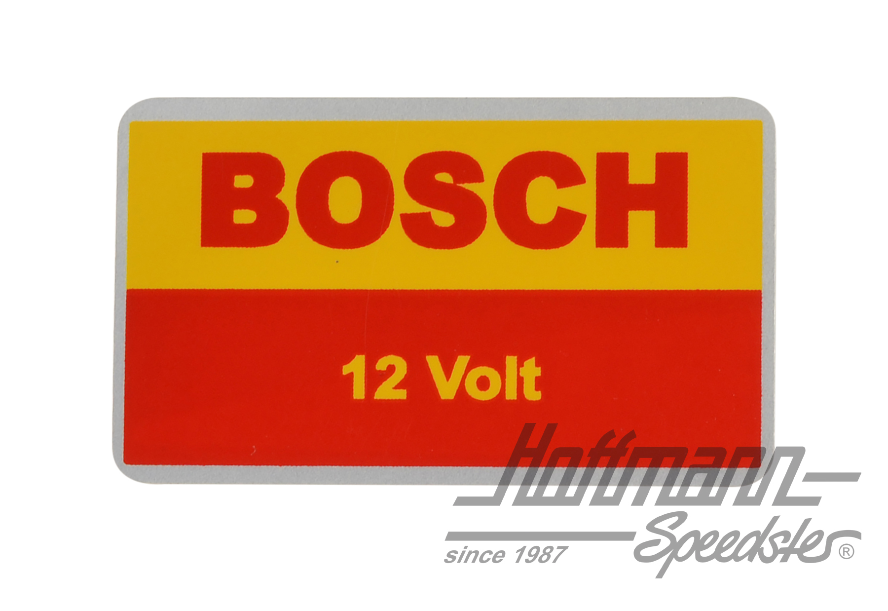 Aufkleber "12 Volt", Zündspule, gelb/rot Aufkleber "12 Volt", Zündspule, gelb/rot