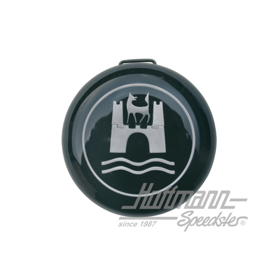 Hupenknopf, schwarz/silber, 8.59-