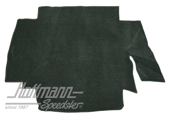 Teppich, Kofferraum, Karmann, schwarz, 8.67-, Velour